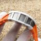 2018 Replica Richard Mille RM 11L Watch White Case Black inner Orange rubber (5)_th.JPG